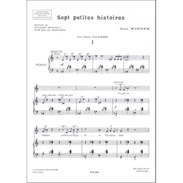 7 Petites Hist..Chant-Piano